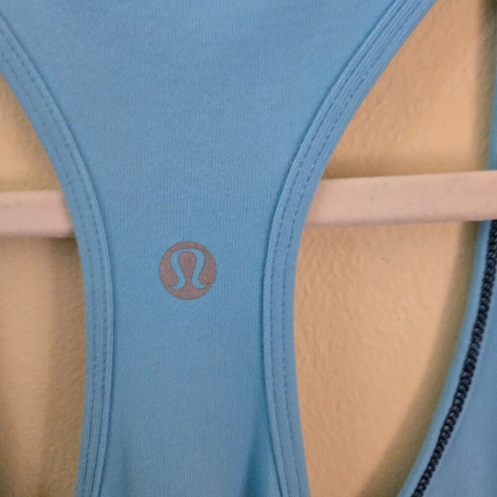 Lululemon Cool Racerback Tank Kayak Blue Size 6 - Picture 5 of 5